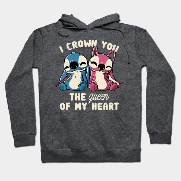 I Crown You The Queen Of My Heart Cute Lover Gift Hoodie by eduely